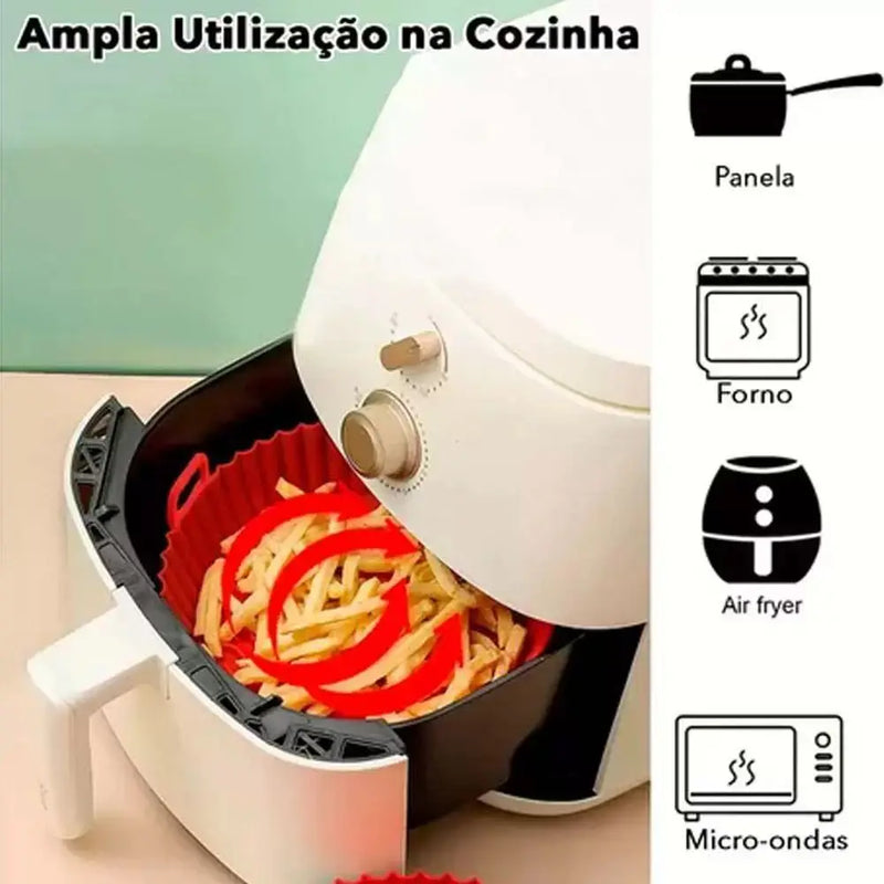 Kit 6 Capas Protetoras de Silicone para AirFryer de Medidas Diferentes